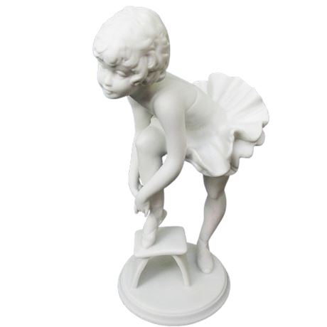 AK Kaiser White Bisque Porcelain BALLERINA Figurine