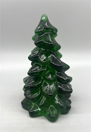 Mosser 5 1/2” Hunter Green Glass Christmas Tree