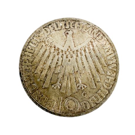 1972 German 10 Dutch Mark XX Olympic Commemorative Coin