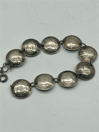 1940s Australian Three Pence Bracelet - 14.14 Grams
