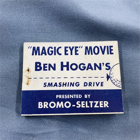 Rare 1940’s Ben Hogan Bromo Seltzer Flip Book