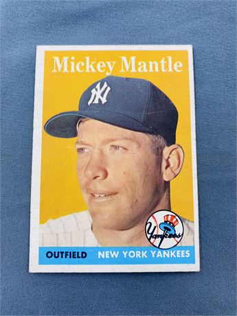 1958 Topps Mickey Mantle Card