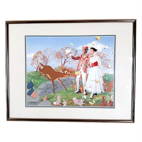 Limited Edition Disney "Mary Poppins: Jolly 'Oliday" Lithograph
