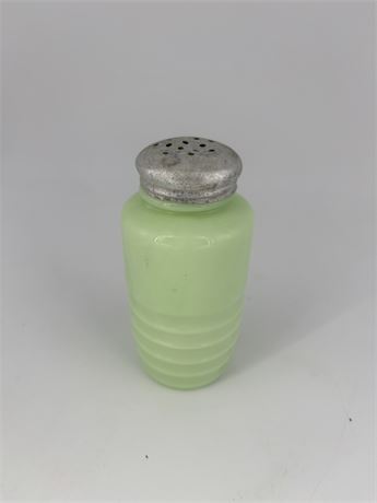 Light Green Glass Sugar Shaker