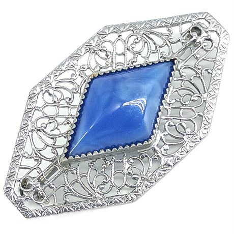 Filigree Brooch - Art Deco Style
