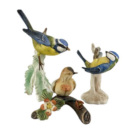 Lot of Vintage Porcelain Bird Figures