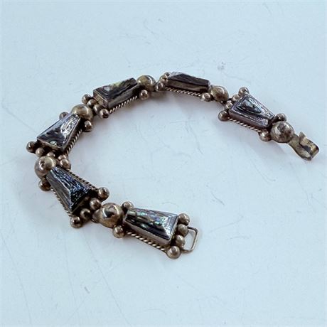 16g Vintage Mexico Sterling Bracelet - 7”