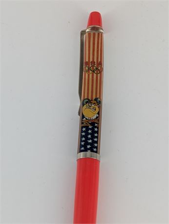 Vtg. Looney Tunes U.S. Olympics Tasmanian Devil Pen Denmark
