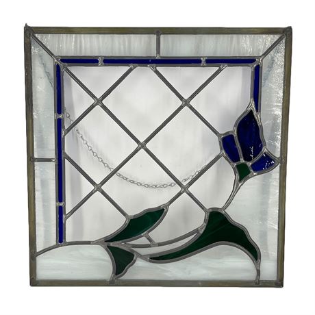 Decorative Leaded Glass Panel