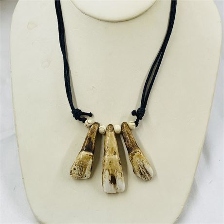 Petrified Horse Tooth Necklace
