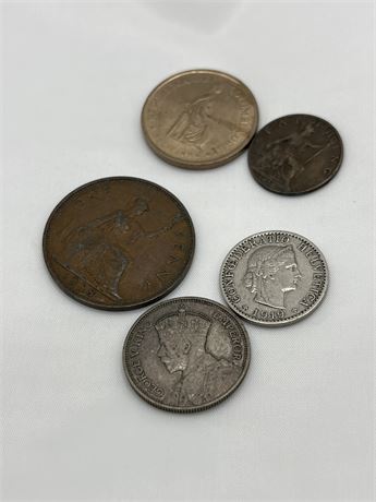 Multi foreign coins lot