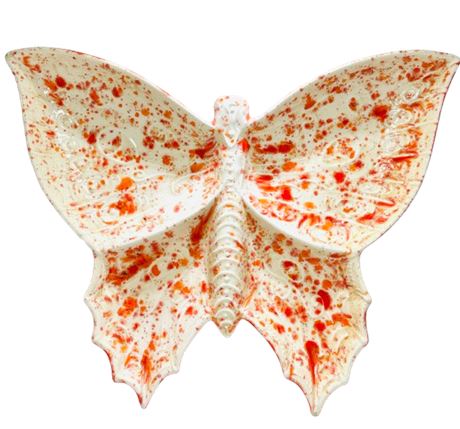 MCM Large Ceramic Butterfly Divided Tray