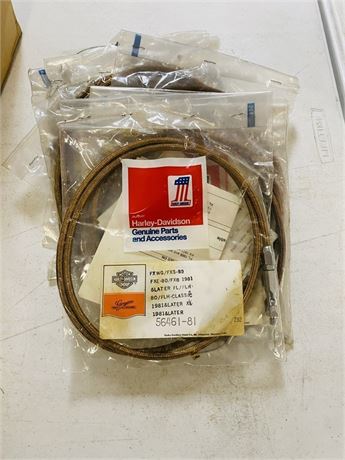 10 NOS Harley Davidson Bronze Speedometer Cables