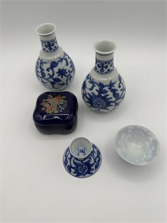 Sake Set and Ceramic Box