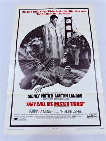They Call Me Mister Tibbs Original 27x41” Movie Poster