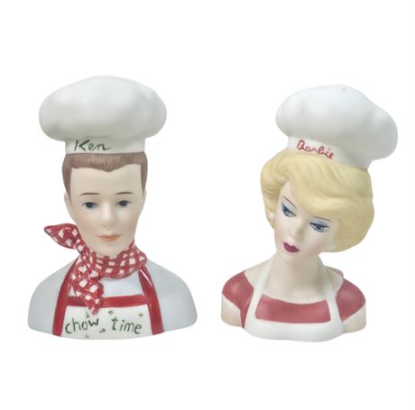 90's Ken & Barbie Porcelain S & P Shakers