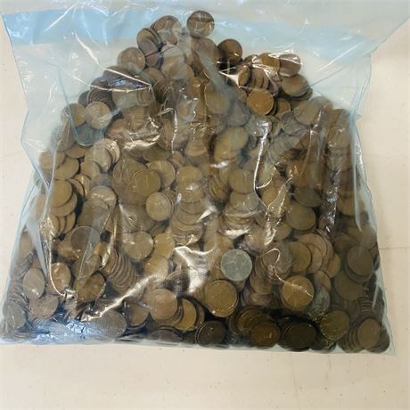 1200+ UNSEARCHED Wheat Pennies