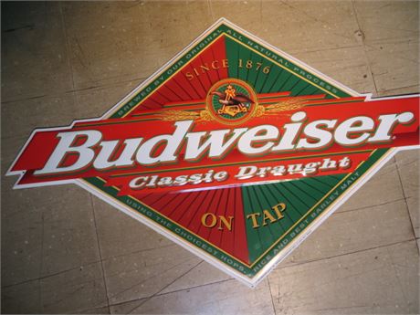 Budweiser Classic Draught Metal Sign