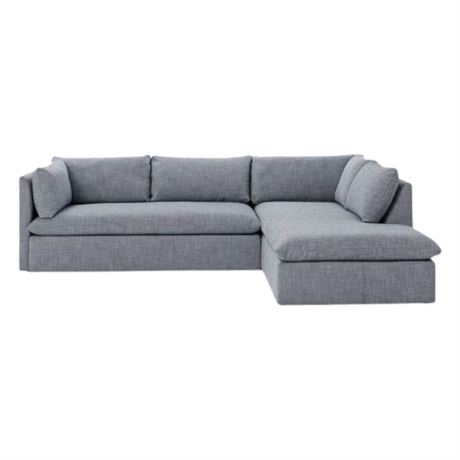 West Elm Shelter Two Piece Terminal Chaise Sectional