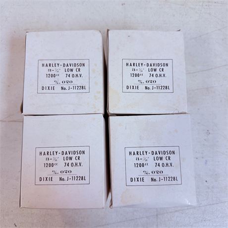 4 NOS Harley Davidson 1200cc Pistons w/ Pins