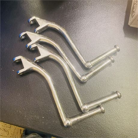 4 NOS Harley Davidson Chrome Kick Start Arms