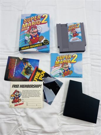 NES Super Mario 2 CIB w/ Manual + Inserts