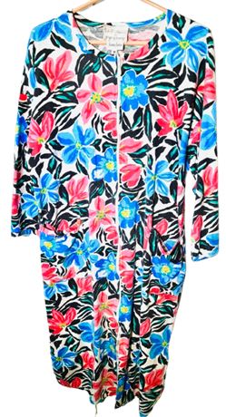 Retro Kathleen Usherwood for Periphery Floral Zip up Lounger Dress
