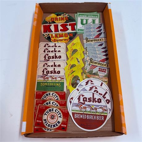 NOS Vintage / Antique Label Lot