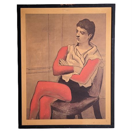 Picasso "Saltimbanque Seated With Arms Crossed" Offset Lithograph