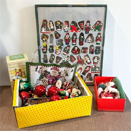 Lot of Vintage Christmas Decorations
