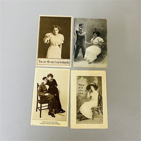 Antique Romance Postcard Lot