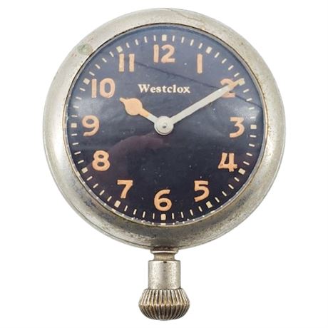 Vtg WESTCLOX Glo Automobile Dashboard Watch, Running