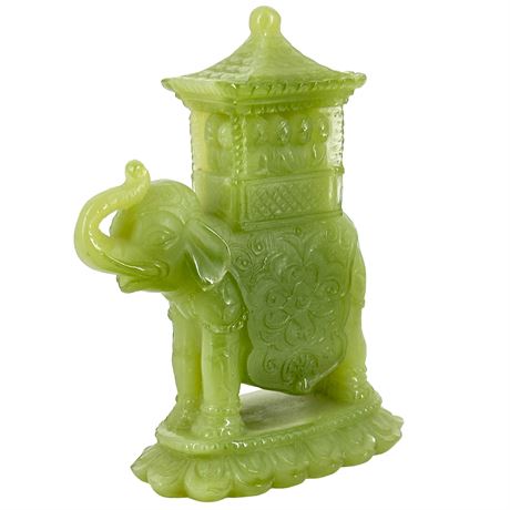Wony Ltd. Italian Faux Jade Vintage Elephant Figurine