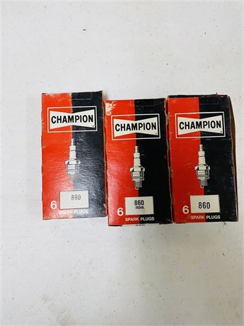 3 Cases NOS Champion Spark Plugs 860