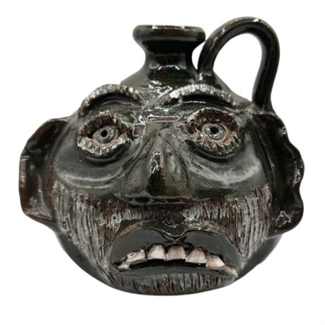 Bobby Ferguson Southern Folk Art Pottery Face Jug (1933-2005) , Georgia