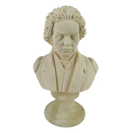 1960's Chopin Bust Alabaster Sculpture Signed A Giannelli