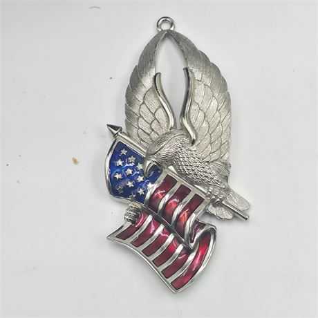 United, we stand American Eagle large 5 inch pendant