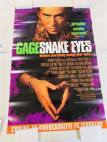 Snake Eyes Original 27x40 Movie Poster - ROLLED