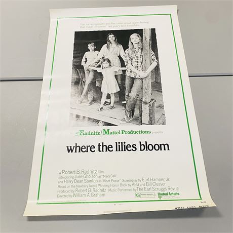 Original 1973 Where The Lillies Bloom Movie Poster