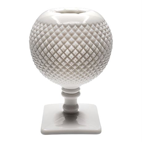 Westmoreland "English Hobnail Milk Glass" Footed Ivy Bowl