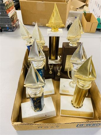 Vtg Yachting Trophies