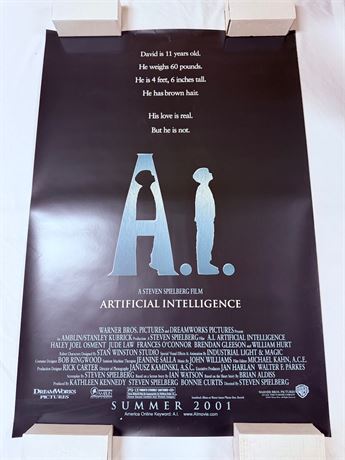 Artificial Intelligence Original DS 27x40” Movie Poster