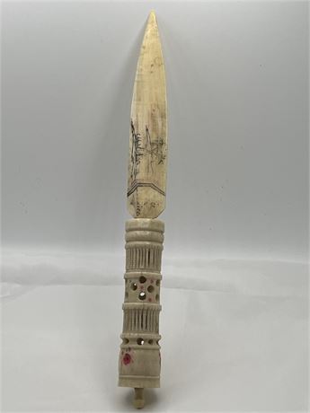 Vintage carved Mexican knife
