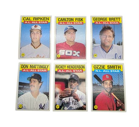 Topps 1986 All-Stars Lot of Baseball Cards