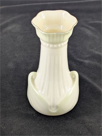 Vtg. Belleek Moore Porcelain Vase Ireland