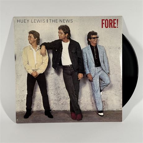 Huey Lewis and The News "Fore!" LP