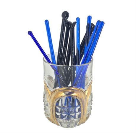 Set of 12, Glass Stir Sticks