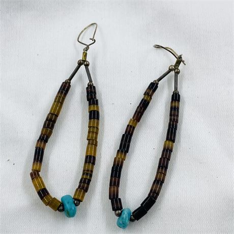 Vtg Navajo Earrings