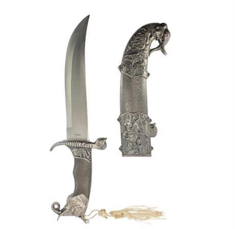 Stainless Steel Elephant Knife with Sheath