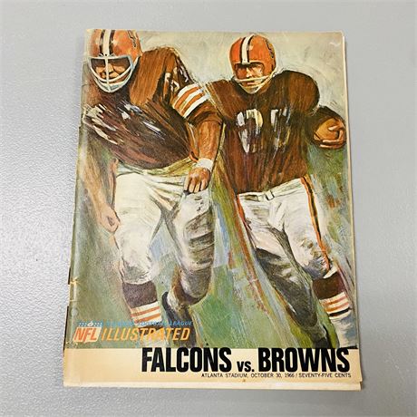 1966 Browns Falcons Program